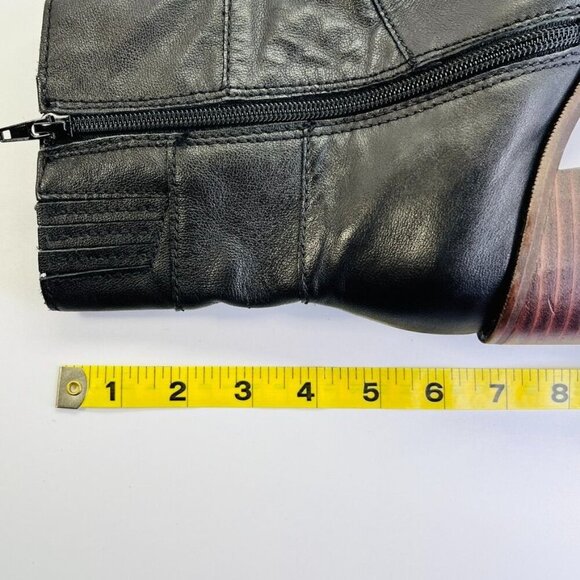 Lucky Brand Omarey Platform Boot Women's Size 6 in Black Block Heel Inside Zip - Picture 15 of 15